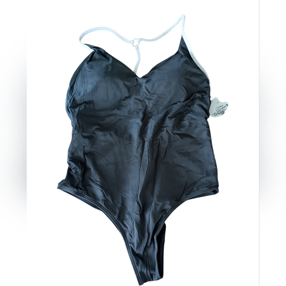 Afriel & Tabbris Black One Piece Swimsuit‎ size 14 NWT